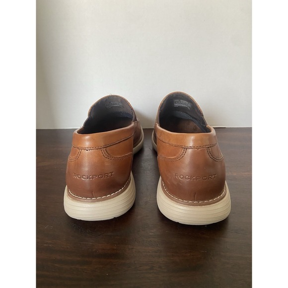 Rockport Garett Venetian Men's Cognac Loafers Sz10 - Picture 7 of 11